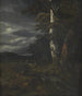 Landskap med en jaktscen - Jacob van Ruisdael — vy av konstverket