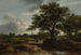 Landskapsbild med en by i fjärran - Jacob van Ruisdael — vy av konstverket