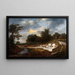 Falaise sablonneuse - Jacob van Ruisdael — inramlat konstverk på väggen