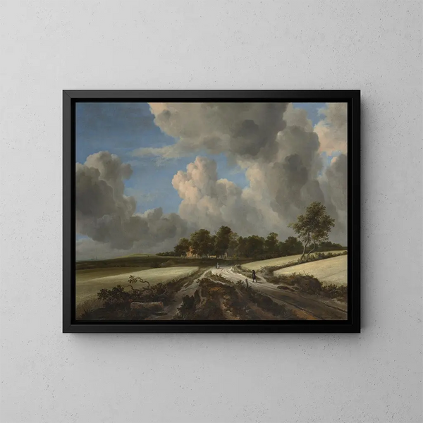 veteängar - Jacob van Ruisdael — inramlat konstverk på väggen