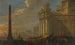 Vue d'un port italien - Jacob van der Ulft — vy av konstverket