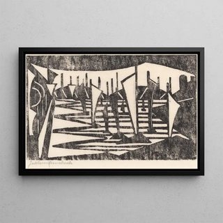 Jacoba van Heemskerck - Compositie Boten in een haven.webp