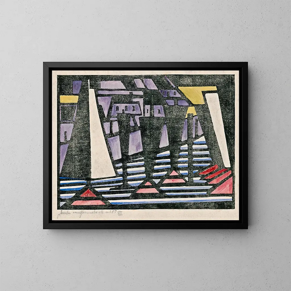Composition VII - Jacoba van Heemskerck — inramlat konstverk på väggen