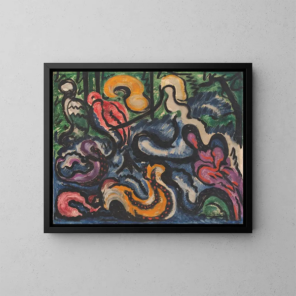 Nummer 61 - Jacoba van Heemskerck — inramlat konstverk på väggen
