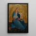 La Vierge à l'Enfant - Jacobello del Fiore — inramlat konstverk på väggen
