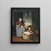 Travailler et jouer - Jacobus Frederick Sterre De Jong — inramlat konstverk på väggen