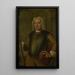 Johannes Thedens, generalguvernör för det holländska Ostindiska Kompaniet - Jacobus Oliphant — inramlat konstverk på väggen