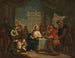 Christ et Marie Madeleine au lavement des pieds - Jacopo Amigoni — vy av konstverket