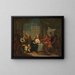 Christ et Marie Madeleine au lavement des pieds - Jacopo Amigoni — inramlat konstverk på väggen
