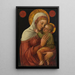 Vierge à l'Enfant - Jacopo Bellini — inramlat konstverk på väggen