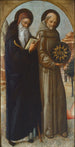 Saint Antoine Abbé och Saint Bernardin de Sienne - Jacopo Bellini — vy av konstverket