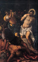 Korsfästelsen - Jacopo Tintoretto — vy av konstverket
