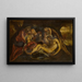 La Lamentation sur le Christ mort - Jacopo Tintoretto — inramlat konstverk på väggen
