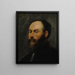 Portrait av en man - Jacopo Tintoretto — inramlat konstverk på väggen