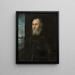 Portrait av en venetiansk amiral - Jacopo Tintoretto — inramlat konstverk på väggen