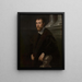humanisten Giovanni Paolo Cornaro - Jacopo Tintoretto — inramlat konstverk på väggen