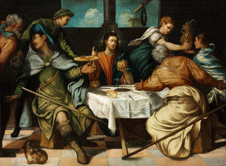 Le Souper à Emmaüs - Jacopo Tintoretto — vy av konstverket