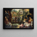 L'adoration du veau d'or - Jacopo Tintoretto — inramlat konstverk på väggen