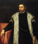 en ung man på tjugofem år med en pälsfodrad kappa - Jacopo Tintoretto — vy av konstverket