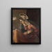 Vierge de l'Annonciation à la Vierge - Jacopo Tintoretto — inramlat konstverk på väggen