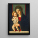 Vierge à l'Enfant - Jacopo da Valenza — inramlat konstverk på väggen