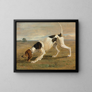 JacquesLaurent Agasse - A pointer in a landscape.webp