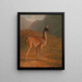 Guanaco - Jacques-Laurent Agasse — inramlat konstverk på väggen