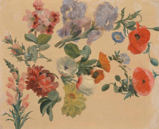 sommarblommors studier - Jacques-Laurent Agasse — vy av konstverket
