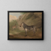 Zèbre - Jacques-Laurent Agasse — inramlat konstverk på väggen