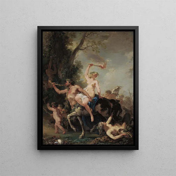 En Bacchanal - Jacques-Philippe Caresme — inramlat konstverk på väggen
