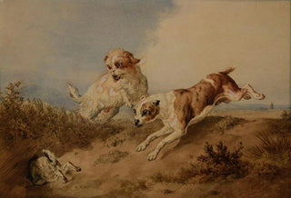 JacquesRaymond Brascassat - Chiens la poursuite dun lapin.webp