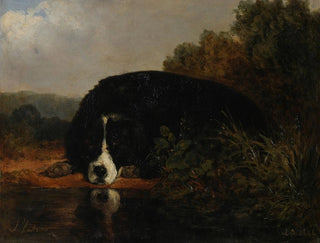 Pluton, mästarens favorit hund - Jacques-Raymond Brascassat — vy av konstverket