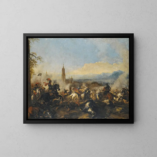 Jacques Courtois - A Cavalry Engagement A Cathedral Beyond.webp