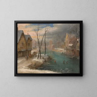 Jacques Fouquier - Village enneig anim de personnages.webp