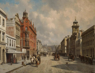 Rue Queen, Auckland - Jacques François Carabain — vy av konstverket