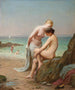 Secrets sur le rivage - Jacques Joseph Léopold Loustau — vy av konstverket