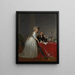 Antoine Laurent Lavoisier 1743-1794 och Marie Anne Lavoisier Marie Anne Pierrette Paulze 1758-1836 - Jacques Louis David — inramlat konstverk på väggen