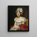 Madame David - Jacques Louis David — inramlat konstverk på väggen