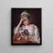 Madame François Buron - Jacques Louis David — inramlat konstverk på väggen