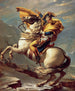 Napoléon som korsar Alperna - Jacques Louis David — vy av konstverket