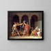Le Serment des Horaces - Jacques Louis David — inramlat konstverk på väggen