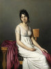 Porträtt av en ung kvinna i vitt - Jacques Louis David — vy av konstverket