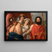 La colère d'Achille - Jacques Louis David — inramlat konstverk på väggen