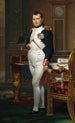 L'Kejsare Napoleon i sitt arbetsrum i Tuileries - Jacques Louis David — vy av konstverket