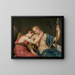 Le départ de Télémaque et d'Eucharis - Jacques Louis David — inramlat konstverk på väggen