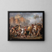 L'Intervention des Sabines - Jacques Louis David — inramlat konstverk på väggen