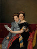 Les sœurs Zénaïde et Charlotte Bonaparte - Jacques Louis David — vy av konstverket