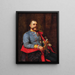 Porträtt av major-marskalken i staden, löjtnant Ludwig Reitz-Brachelli 1854-1937 - Jacques Sternfeld — inramlat konstverk på väggen