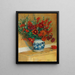 Bouquet de fleurs au vase bleu - Jacques-Émile Blanche — inramlat konstverk på väggen