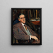 James Joyce 1882-1941, konstnär - Jacques-Émile Blanche — inramlat konstverk på väggen